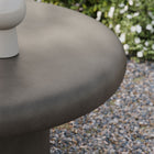 Modway - Argos Intérieur - Terrasse extérieure Rond de béton Table basse - Gris-Base cylindrique