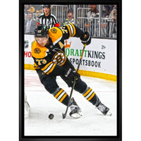 Charlie McAvoy 20x29 Boston Bruins - Toile encadree - 22" x 31"-Impression sur toile de qualité supérieure avec bordures enveloppées