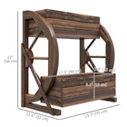 Outsunny - Jardin surélevé à 2 niveaux - 21,7 po L x 12,6 po l x 22 po H-Les trous de drainage empêchent le bac de jardin de devenir un étang lors de fortes pluies
