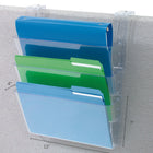 Staples - Classeur mural  - 3 compartiments - format lettre - transparent - paquet de 3-Couleur : Transparent, Matériaux : Plastique