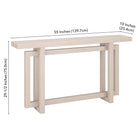 Hudson&Canal - Console Breslow 55" L - Aulne Blanc-9