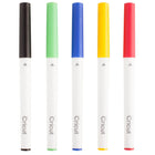 Cricut - Kit de Stylos à Pointe Fine, Classics, paquet de 5-5 stylos à pointe fine en rouge, jaune, vert, bleu, noi