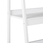 HOMCOM - Bibliothèque échelle à 4 niveaux - blanc - lot de 2-Montage requis, tous les accessoires sont inclus 