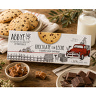 Abbye - biscuits artisanaux au chocolat au lait et caramel salé 140 g - paquet de 2-Contient des morceaux de chocolat au lait et du caramel salé