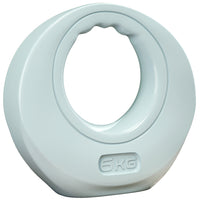 Soozier - Kettlebell 13 lb, gris clair-La forme élégante de sac à main ajoute du style à vos séances d'entraînement 