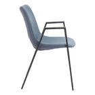 Zuo - Desi Chaise de salle à manger - Gris azur - Ensemble de 2-Dimensions: 23,2 po L x 21,7 po L x 32,5 po H