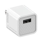 Scosche -  chargeur résidentiel portable Supercube 12 watts à simple port USB-A - blanc-Broches repliables pour faciliter le rangement et les voyages