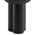 Modway - Caspian Béton rond Table d’appoint - Noir-8