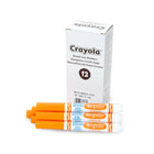 Crayola - Marqueurs lavables Broad Line − Orange − Paquet de 12-Ajoutez des couleurs vives et vibrantes à vos dessins, projets scolaires et autres projets créatifs