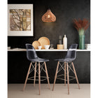 Zuo - Lampe plafonnier Nezz - Naturel-Ampoule de forme A19, culot E26, max. 60 W x 1 (non incluse)