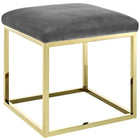 Modway - Anticipate Ottoman in Gris or-Ottoman moderne de lit ou de salon