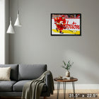 Johnny Gaudreau 20x29 Calgary Flames - Toile encadree - 31" x 22"-Prêt à accrocher - livré entièrement assemblé