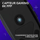 Logitech - Souris de jeu RVB programmable  G203 Prodigy - noire-Personnalisez l’éclairage RVB de la souris gaming G203 via Logitech G HUB avec des couleurs, des préréglages ou vos propres créations. synchronisez-la avec d’autres équipements LIGHTSYNC, faites-la réagir aux changements de couleur de l’écran ou clignoter au rythme de la musique pour une expérience immersive