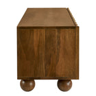 Modway - Sorren Festonné 54 po Bois Meuble TV, Noyer-Pieds en chignon ajustables avec nivelleurs