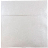 JAM Paper Enveloppes d'invitation carrées métalliques 8,5 x 8,5 po - Stardream Silver - paquet de 25-Couleur: Argent rêve étoilé