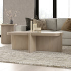 Hudson&Canal - Table basse rectangulaire Laguna de 114 cm de large, blanc aulne-Nettoyer avec un chiffon doux et sec, sans produits chimiques agressifs ni produits de nettoyage abrasifs