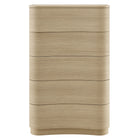 Modway - Mirae 5 tiroirs Commode courbe, Chêne léger à la brosse-7