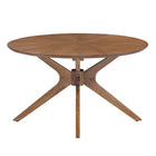 Modway - Crossroads Manche Bois Table basse - Noyer-Assemblée requise