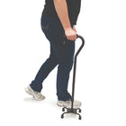BIOS Living - Canne tetrapode de style K - noire-Capacité pondérale : 300 lb/136 kg