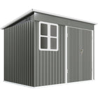 Outsunny - Remise de rangement extérieure 8,5 pi x 6 pi-Des dimensions généreuses offrent un excellent espace de rangement pour les outils et équipements de jardin
