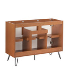 Modway - Energize 48" Armoire de lavabo de salle de bain compatible double ou simple (non inclus) - Blanc cerise-Assemblée requise