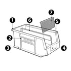 Kleton - Bac à empiler & suspendre - 4-1/8 po l x 3 po h x 5-3/8 po p - Bleu-Capacité de 10 lb