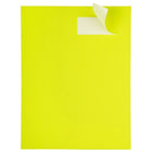 JAM Paper Étiquettes postales, 1 1/3 x 4 po, jaune néon, 252/paquet-Dimensions : 1,33 x 4