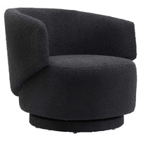 Modway - Celestia Tissu Boucle Chaise pivotante - Noir-Chaise pivotante d’accent