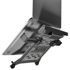 North Bayou - Support de bureau pour ordinateur portable/moniteur-Conception ergonomique : Ce support pour ordinateur portable vous permet de surélever votre appareil à une hauteur ergonomique offrant un angle de vision optimal, contribuant ainsi à un environnement de travail plus sain et à une meilleure productivité. Ce bras articulé, doté d'un plateau pour ordinateur portable, soulage les douleurs oculaires, des épaules et de la nuque en ajustant votre posture lors d'une utilisation prolongée.