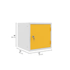 Ceha Canada - Caisson-casier cubique de 15 po - Jaune-CONCEPTION MODULAIRE : Trou pré-percés sur les côtés, le dessus et le dessous pour un boulonnage facile et l'expansion de vos unités de rangement