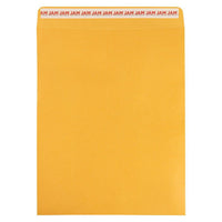 Jam Paper - Enveloppes commerciales Open End avec fermeture adhésive, 11 1/2 po H x 14 1/2 po l, Kraft Manille brun, Paquet de 50-Couleur : Kraft Manille marron