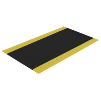 Edgewood - Airsoft Sûreté Craquelé Tapis Anti-Fatigue Léger - 3 pi l x 10 pi L x 3/8 po P - Noir/Jaune-Pour Usage Léger