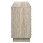 Modway - Render 70 po Faux travertin Meuble de télévision pour meuble de buffet, Travertin-Assemblée requise