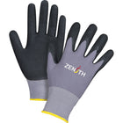 Zenith Safety - Gants De Première Qualité Zx-1, 2T-Grand/11, Rêvetement Nitrile/Mousse De Nitrile, Calibre 15, paquet de 24-Revêtement Mousse de nitrile