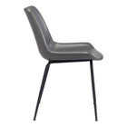 Zuo - Byron Chaise de salle à manger - Gris - Ensemble de 2-Garantie limitée de 3 ans