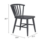 Zuo - Shio Chaise de salle à manger - Noir-6