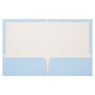 JAM Paper Chemises de présentation lustrées avec deux pochettes, bleu pastel, 12/paquet-3