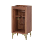 Modway - Daylight 18" Armoire à coiffeuse de salle de bain - Noyer-Assemblée requise