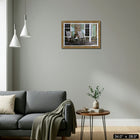 Frameworth - Zhen-Huan Lu Stone House - impression d'art encadree - 34 po l x 28 po H-Encadre de facon professionnelle dans un cadre en bois avec une finition classique