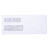 Enveloppes #10, fenêtres doubles, blanc, bte/500-Enveloppes no 10 avec double fenêtre