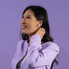 Jlab - Écouteurs entièrement sans fil Go Pods ANC - Lilas-Double microphone ENC pour des appels clairs.