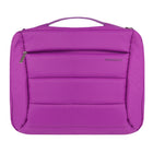 Vangoddy - Sacoche convertible pour ordinateur portable 15 pouces avec bandoulière et sangles de sac à dos - Violet-Fente pour valise et tirettes de fermeture éclair verrouillables pour les voyages