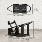 HOMCOM - Cale de roue pour motocyclette-Cale en acier solide supportant jusqu'à 1800 lb (816,5 kg) pour une stabilité optimale
