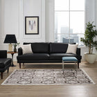 Modway - Kalinda Treillis rustiques vintage marocains Tapis de comédie 8 pi l x 10 pi L - Brun, beige et ivoire-Protéger les planchers de la circulation ou des meubles
