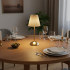 Xtricity - Lampe de table tactile LED portable  Roccabella - Or-Température de couleur 3CCT sélectionnable : blanc doux, lumière du jour et blanc froid
