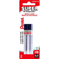 Pentel - Recharges pour portemines - 0,5 mm - HB - Paquet de 24-0,5 mm