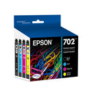 Epson - Cartouches d'encre 702 - Capacité standard - Noir/Couleur CMJ-Qualité photo supérieure à celle des photos de labo