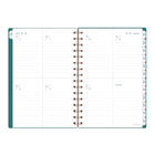 AT-A-GLANCE - Agenda scolaire hebdomadaire/mensuel Signature Lite 2026-2027 - 8 1/2 po H x 5 3/8 po l - sarcelle - bilingue-Reliure à double spirale