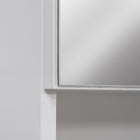 Kleankin - armoire de salle de bain avec miroir à montage mural - blanc-Matériau : MDF, Verre 