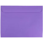 JAM Paper - Enveloppes à livret, 9 po x 12 po, recyclées, violet, paquet de 100, (1531752D)-Recyclé, violet